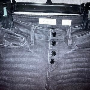 Kancan black mid-rise skinny jeans size 24